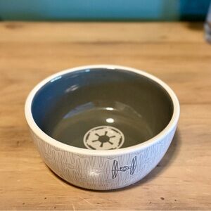 Star Wars Imperial Pet Bowl Dish Chewy Ceramic Dog Cat TIE Fighter Gray